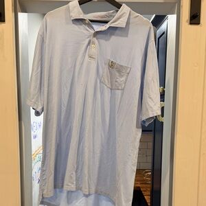Sky Blue Polo Shirt with Pocket